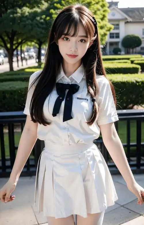 美少女白丝与白色jk的完美搭配!