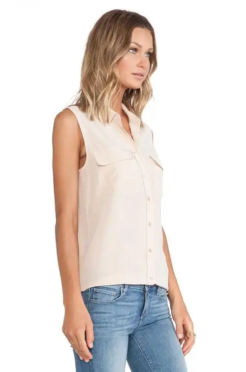 slim signature 无袖衬衫