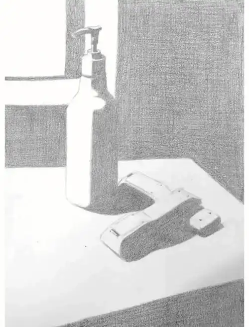 光影素描重视光型色影的关系