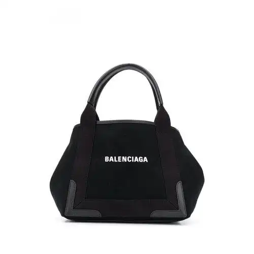 balenciaga/巴黎世家 女包 女士品牌字母logo黑色织物经典时尚手提包