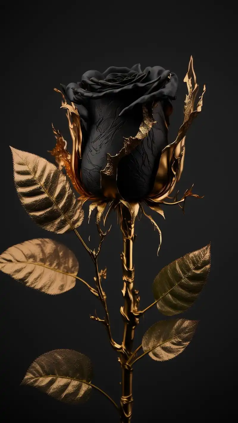 黑玫瑰手机壁纸
