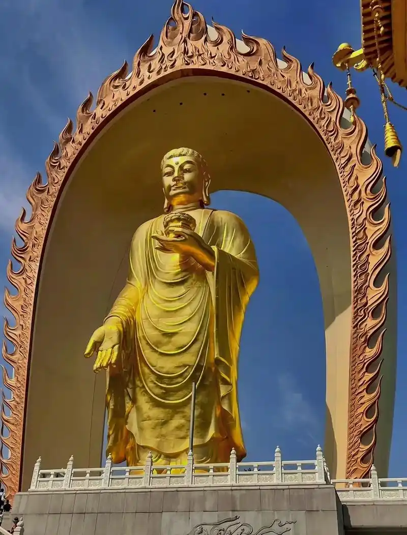 江西|九江·庐山·东林大佛.从东林寺出来,驾车沿京珠线行驶2 - 抖音