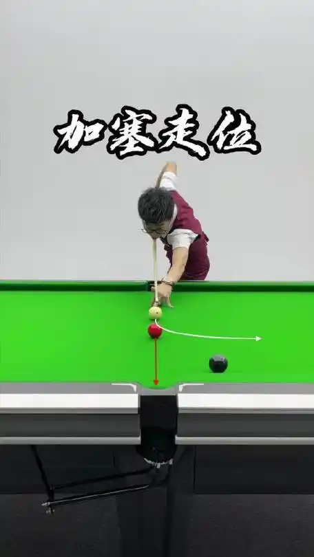 「台球教学」加塞走位