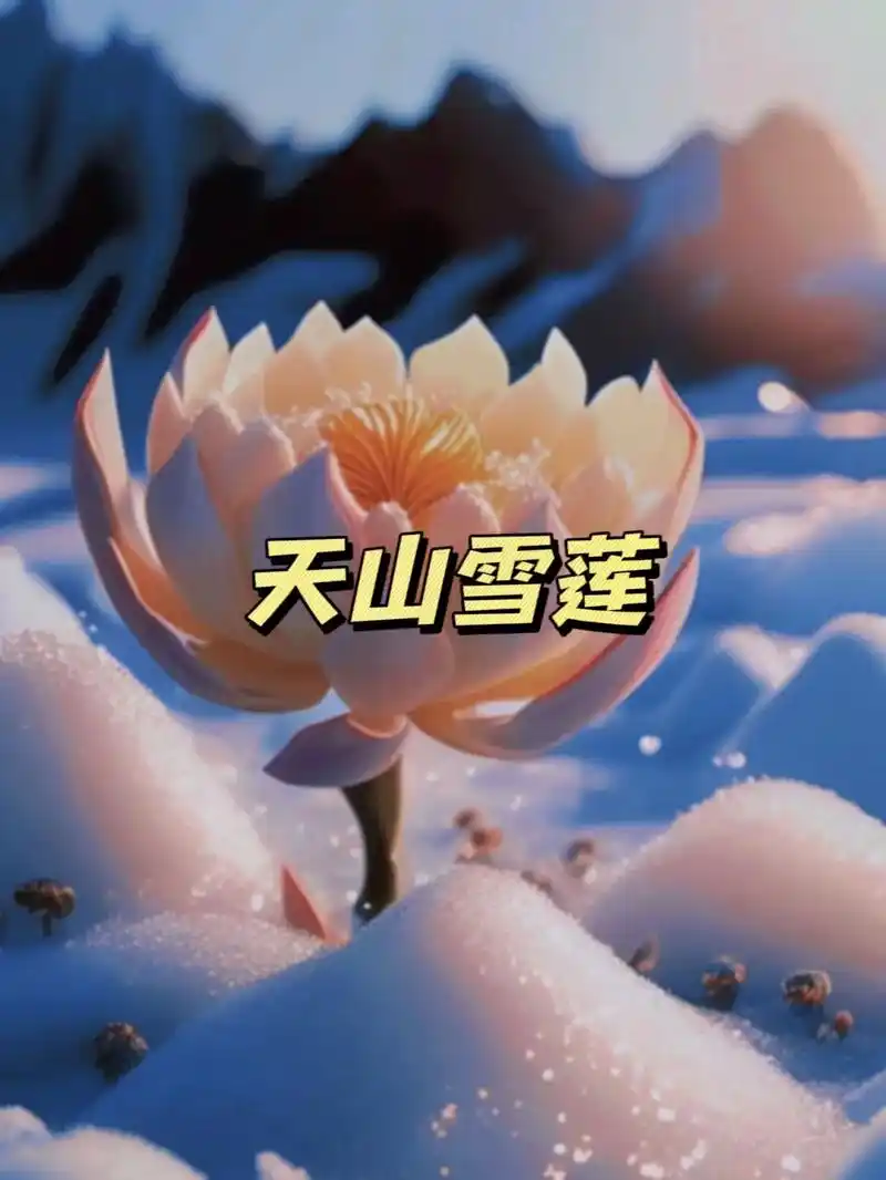 天山雪莲又名雪荷花分布于中国新疆境内的天山生 - 抖音