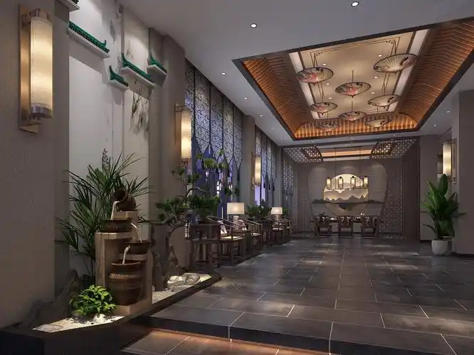 新中式足浴店装修设计