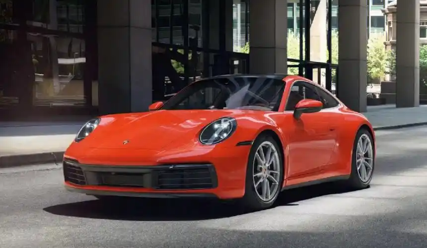 保时捷911carrera熔岩橙波尔多红