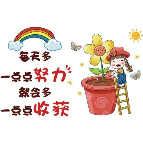 励志儿童装饰墙贴贴纸卡通卧室文字贴画女孩墙贴