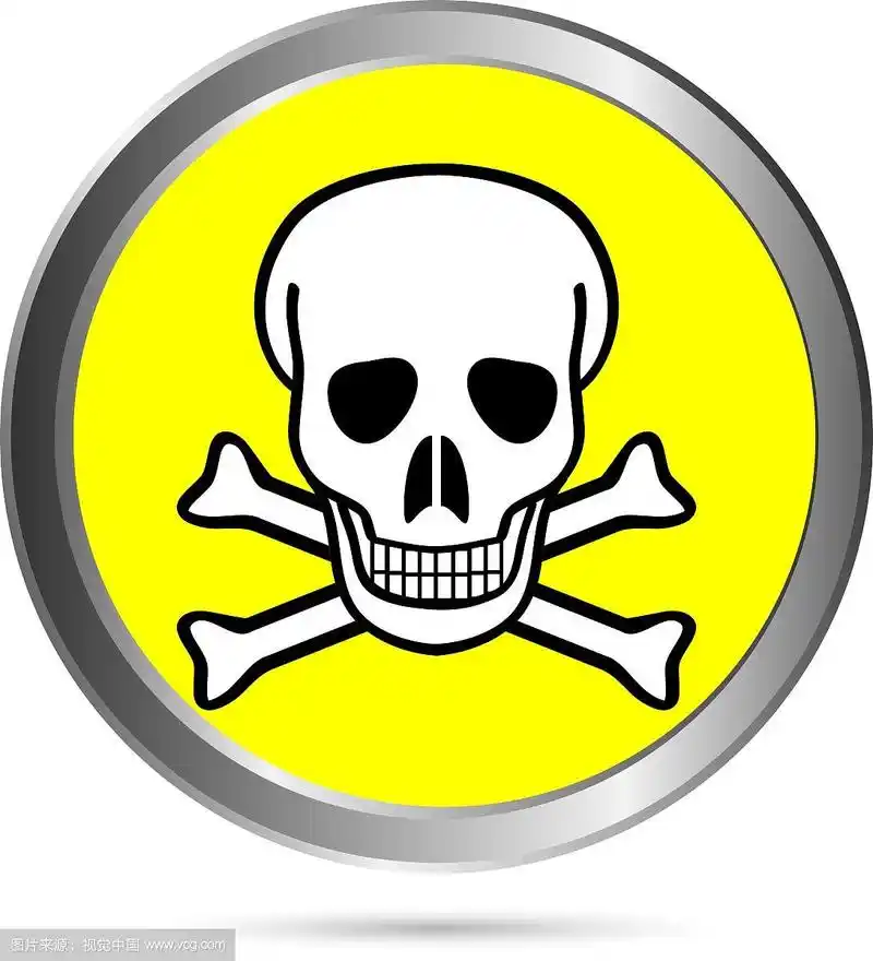 毒药标志按钮
