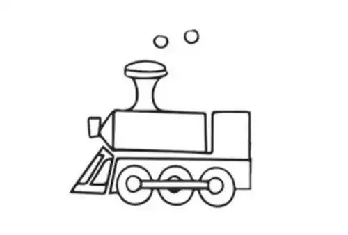 彩色好看蒸汽火车简笔画教程图解 卡通蒸汽火车简笔画怎么画