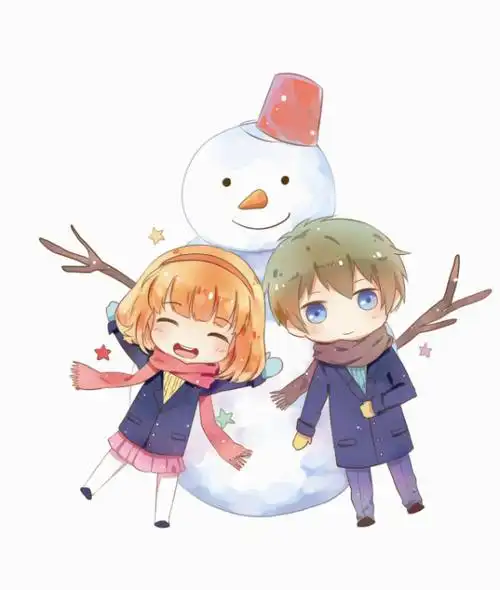 求q版现代动漫男女图片