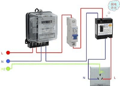 电能表的实物接线图