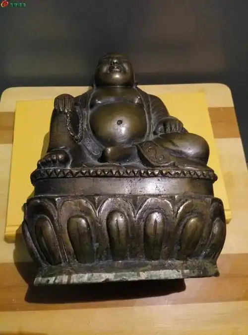 清代罕见大弥勒佛 - 佛像铜器杂件 - 古泉社区