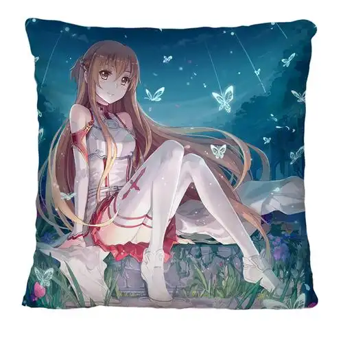 亚丝抱枕刀剑神域二次元同款靠垫桐人动漫周边床头靠垫