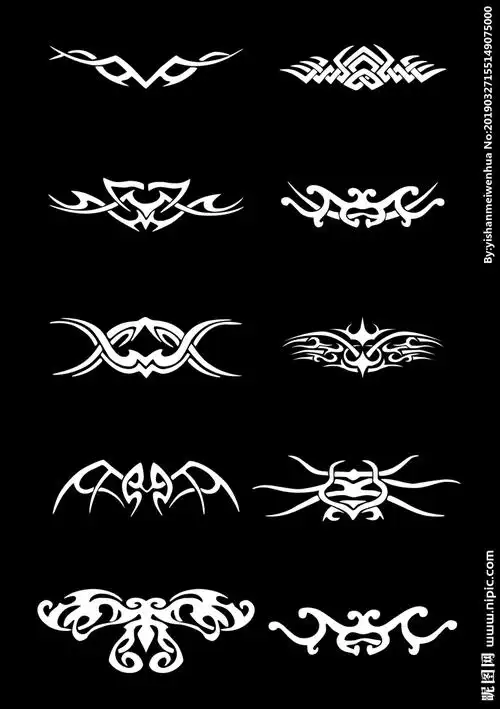 纹身矢量花纹图片