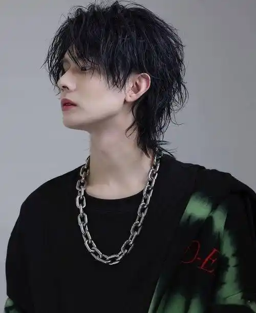 狼尾发型也可以通过不同的造型方式展现多样化的效果,例如扎成马尾,盘