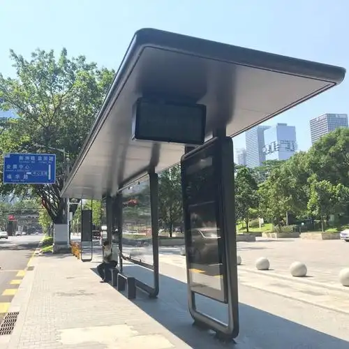0成交50台源头厂家亭子公交候车亭不锈钢公车车站台支持产品出口批量