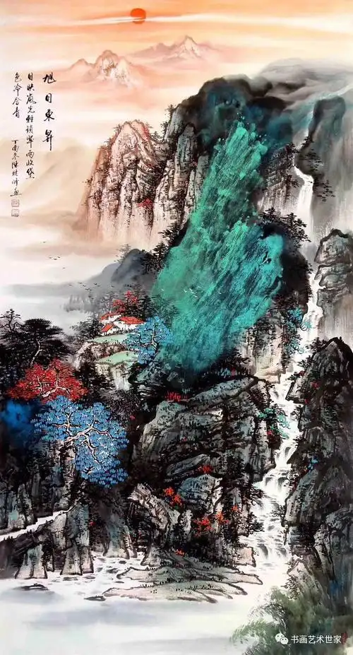 画家专栏│新派重彩山水画家陈晓峰作品赏析