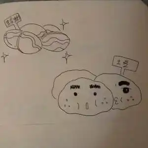 盘中炒土豆简笔画