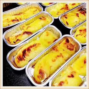 200ml烘焙模具铝箔耐烤杯蛋糕盒面包盒甜品烤榴莲彩色锡纸杯甜品