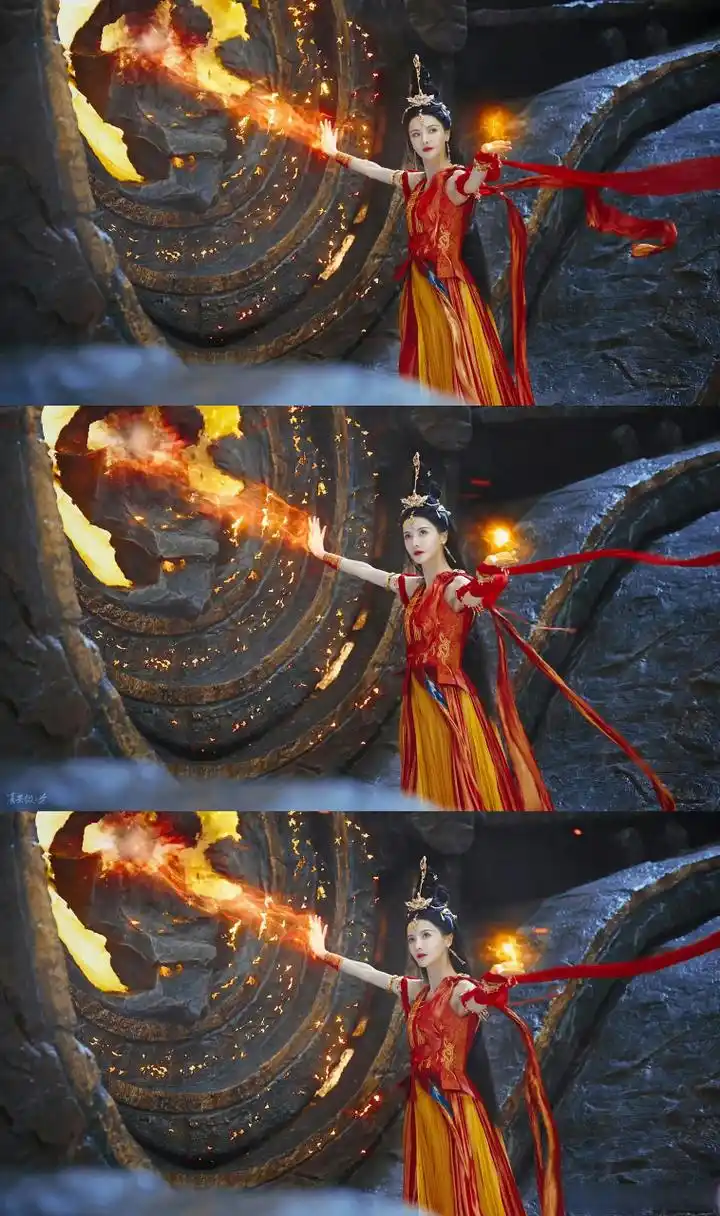 长月烬明# 张芷溪初凰红衣太美了!