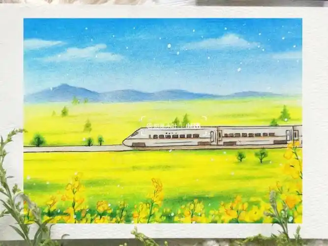 彩铅  #风景  #治愈系风景  #彩铅画风景