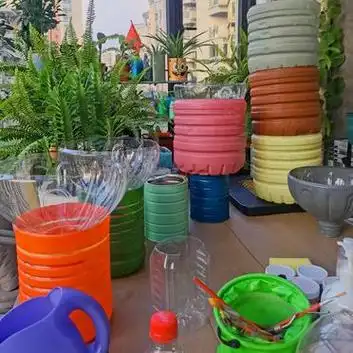 旧物改造 矿泉水桶变废为宝 diy 花盆