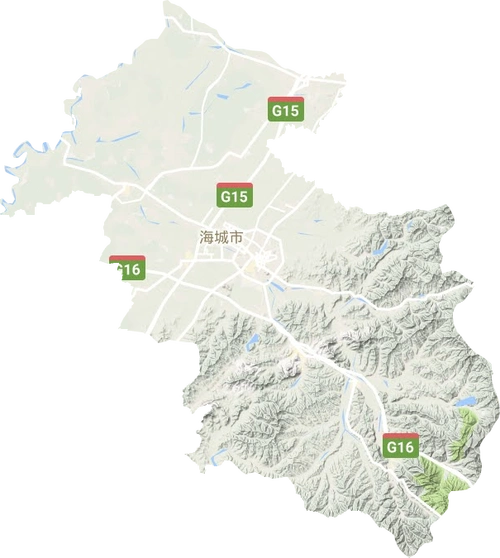 海城市高清卫星地图