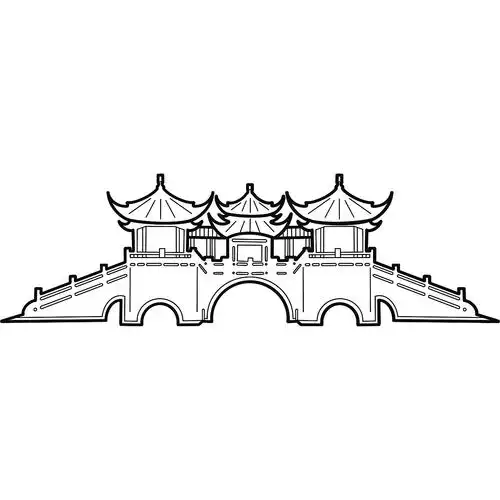 中国建筑线稿集合