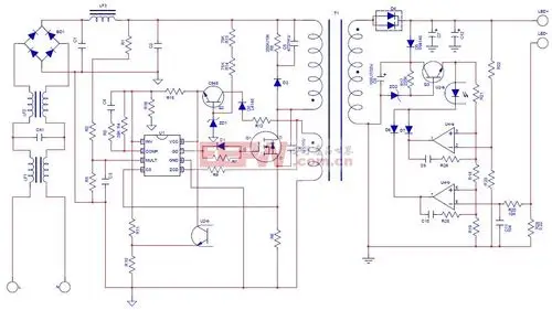 220v输入的led灯电源电路