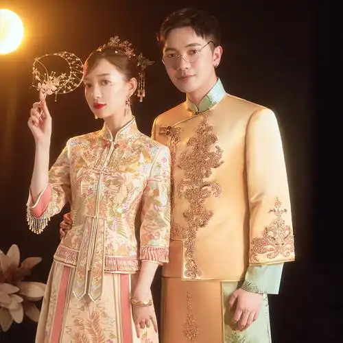 礼服新郎中式龙凤嫁衣敬酒出阁情侣装