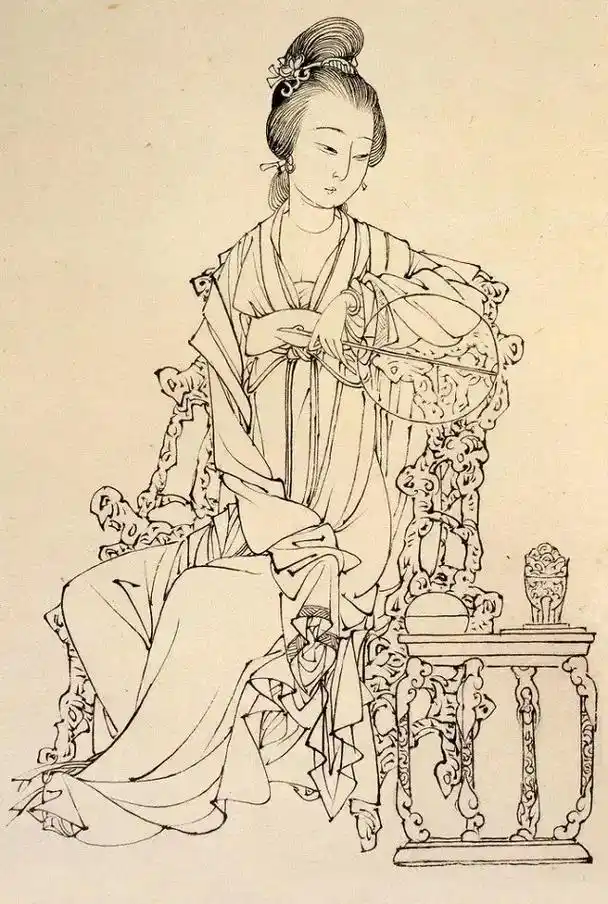 中国传统人物绘画,线条之美来源于画家功夫,这个功夫需要千锤百 - 抖