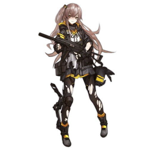 少女前线官方人物立绘图片之冲锋枪类四星含大破图鉴