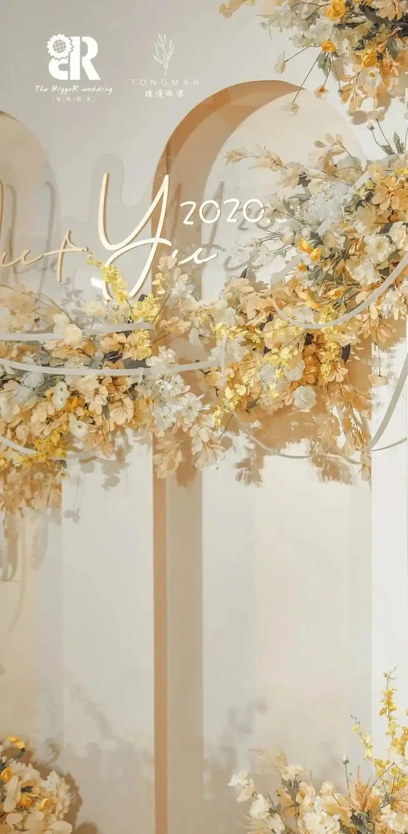 高雅温柔的香槟色婚礼,搭配设计简单干净,素锦年华中的怦然心动