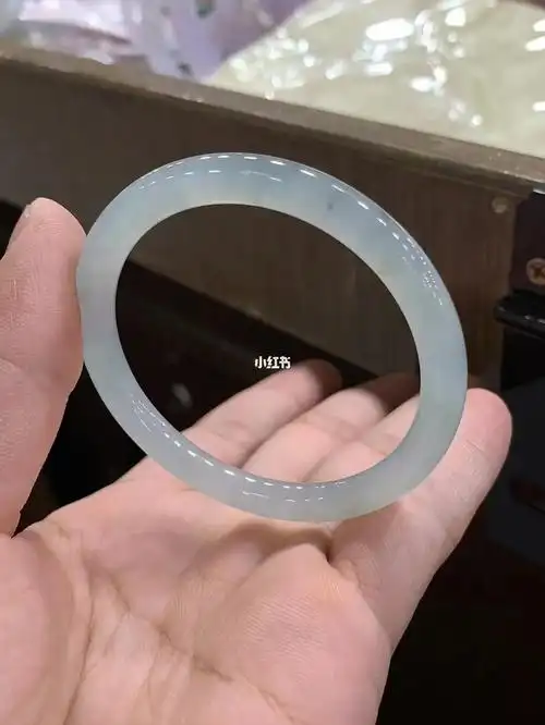 冰渣渣小圆镯_冰种_翡翠手镯_时尚_配饰