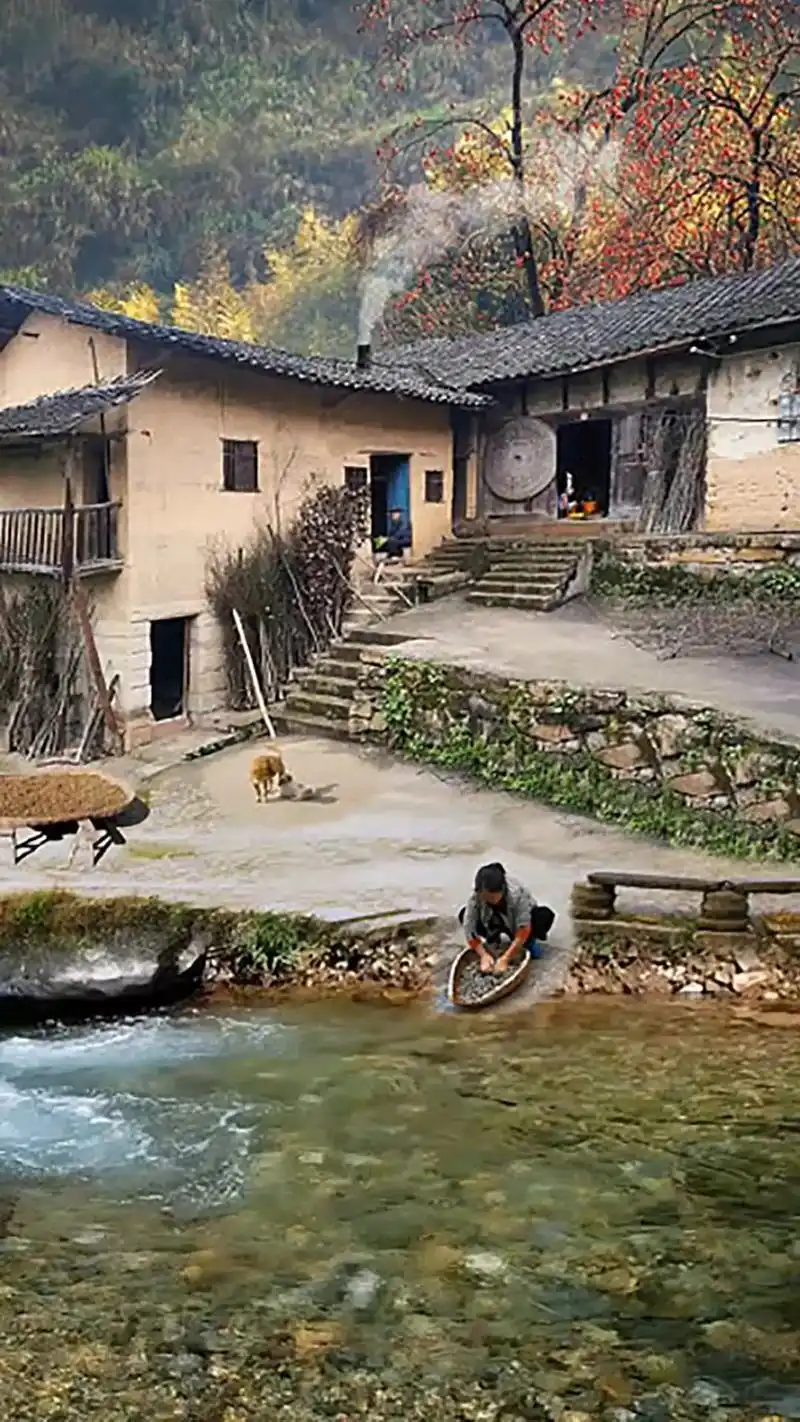 这就是农村山沟沟里,如果你不小心刷到了我的作品,那就多花点时 - 抖