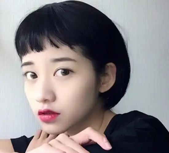眉上刘海短发型图片四款让你心动不已的发型