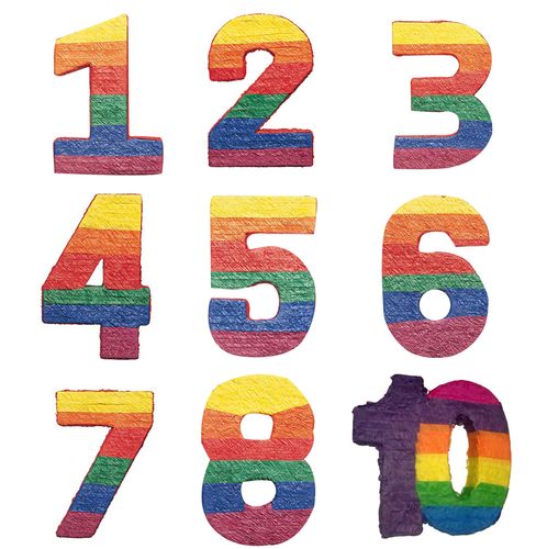 儿童生日聚会派对游戏道具用品皮纳塔 pinata 数字1-10
