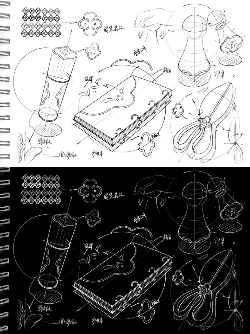 原创产品设计草图方案|海棠窗文创设计