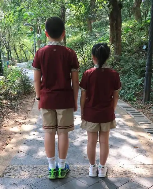 区小学生运动服校服夏季秋冬季上衣短袖短裤套装 珠海小学秋装长袖t恤