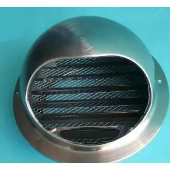 不锈钢排气罩卫生间出风油烟机通气口外墙防雨防虫风帽150mm直径80mm