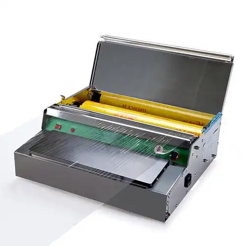 喇叭花450保鲜膜包装机自动切割封膜口机蔬菜超市水果打包机覆膜