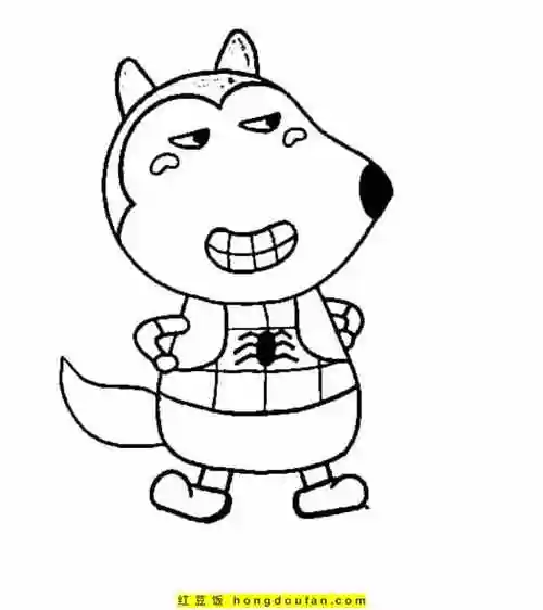 一只可爱的小狼崽!