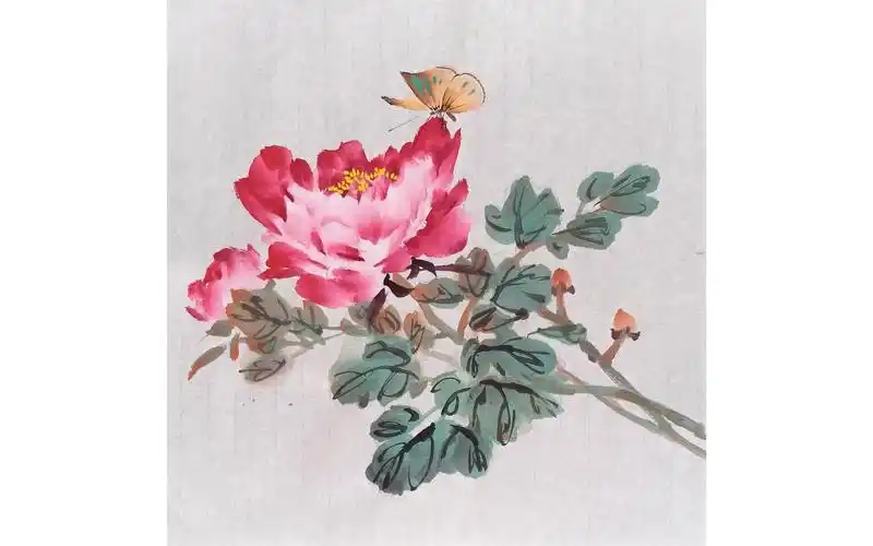 郁之小写意牡丹花