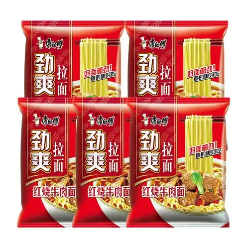 京喜百亿补贴包邮 康师傅 劲爽拉面 98g*5.