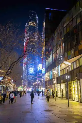 北京夜景之三里屯