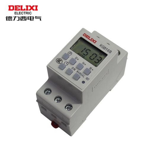 德力西时控开关kg816b220v微电脑时间控制器路灯定时器导轨式