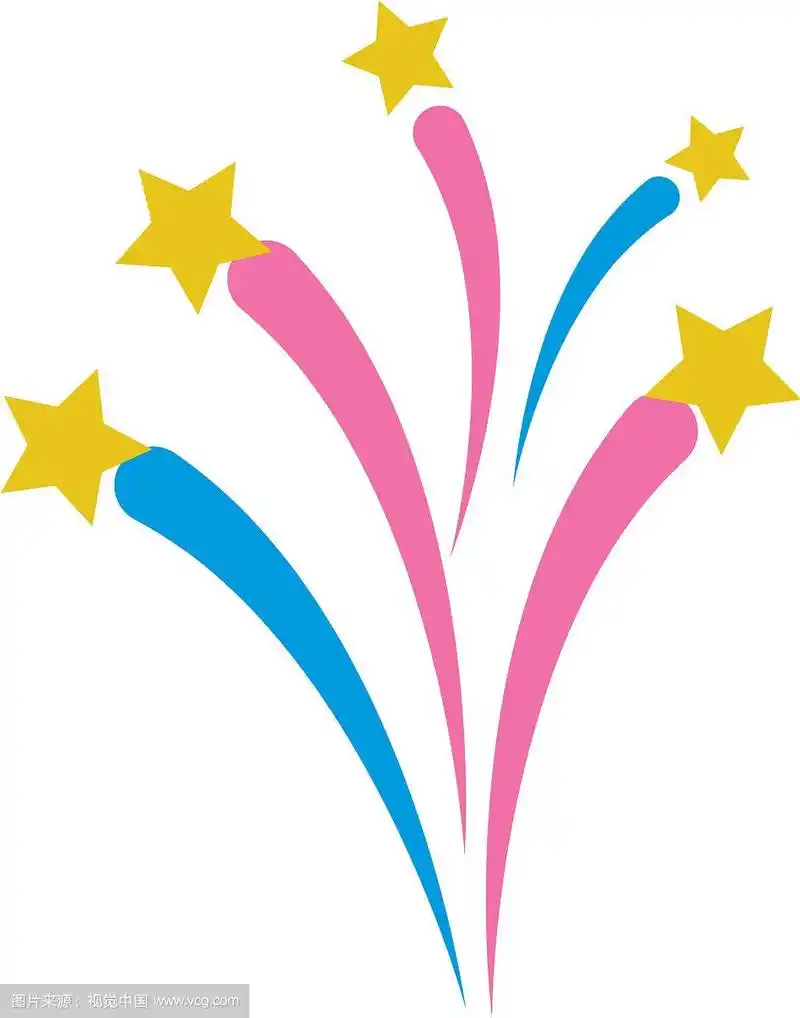 明亮的烟花卡通