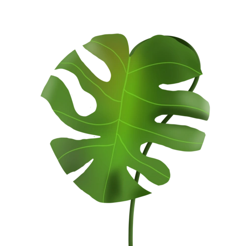 原创手绘绿色树叶免抠图素材