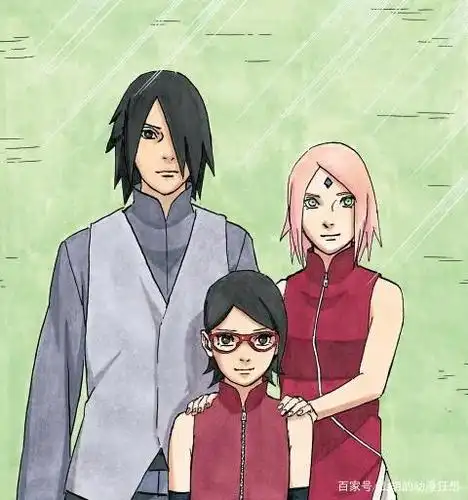 火影忍者:佐助对着女儿微笑,就如多年之前对着她一样温柔