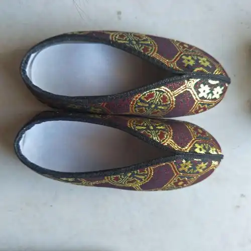 殡葬用品布鞋纸扎 半成品纸鞋高档男女棉鞋 祭祀寒衣十月一清明节